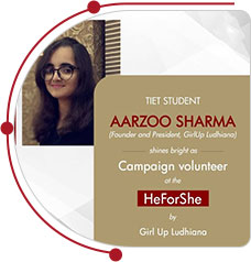Aarzoo Sharma shine bright as Campaign Volunteer at HeForShe