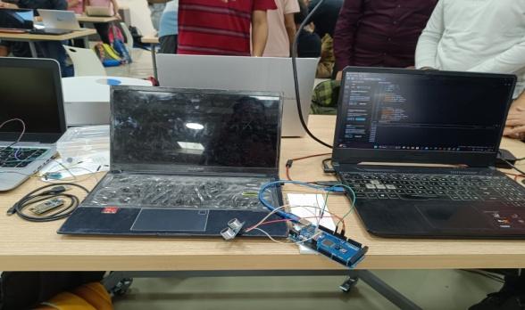 Arduino and IoT setup on laptops